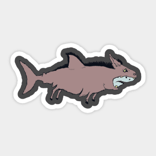 Shark Donkey Sticker